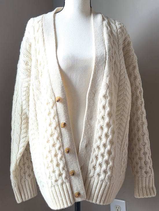 Brandy Melville Sweaters - NWT Brandy Melville Cream Chunky Cable Knit Eva Cardigan - One Size